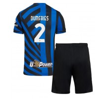 Inter Milan Denzel Dumfries #2 Koszulka Podstawowa dzieci 2024-25 Krótki Rękaw (+ krótkie spodenki)